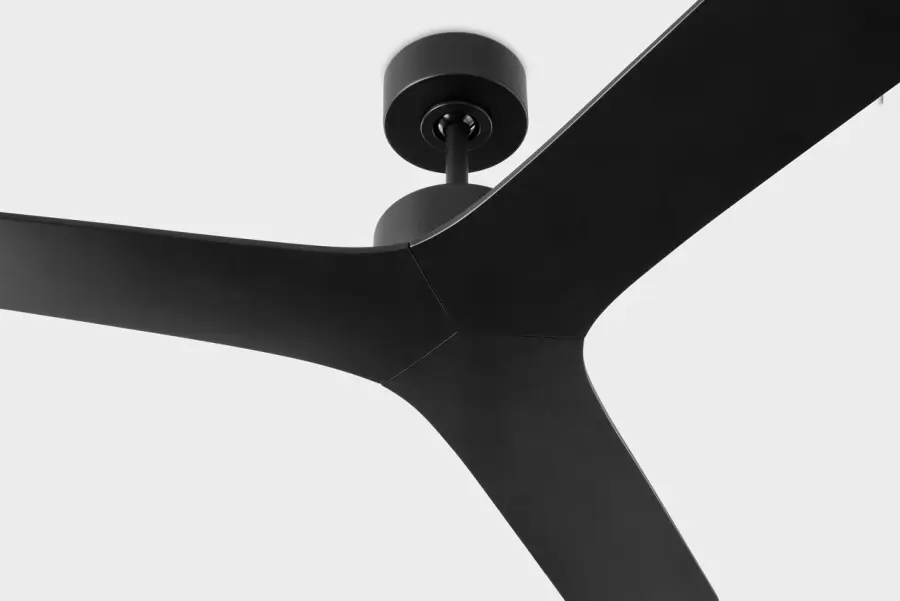 Tri Plank Smart 57" Ceiling Fan in Matte Black - Image 3