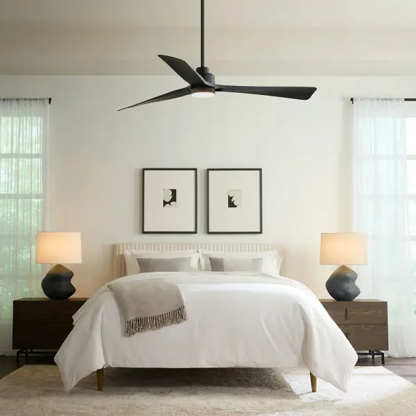 Trillium Smart 60" LED Ceiling Fan in Midnight Black - Image 9