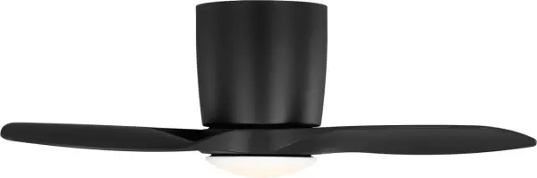 Titus 32" Hugger LED Ceiling Fan in Midnight Black - Image 3