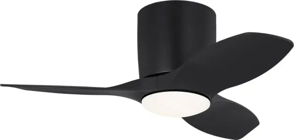 Titus 32" Hugger LED Ceiling Fan in Midnight Black - Image 4