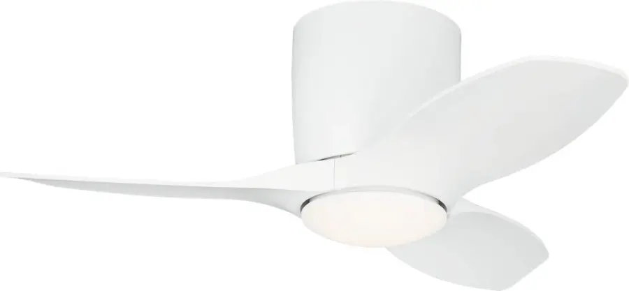 Titus 32" Hugger LED Ceiling Fan with Light Kit - Image 1