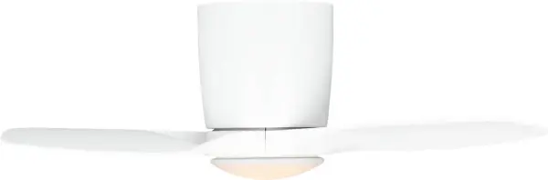 The Titus 32" Hugger combines space-saving design with high-efficiency LED lighting and a low voltage motor. Ideal for small rooms or spaces with ceiling height restrictions, it delivers reliable airflow without compromising style. - alternate view