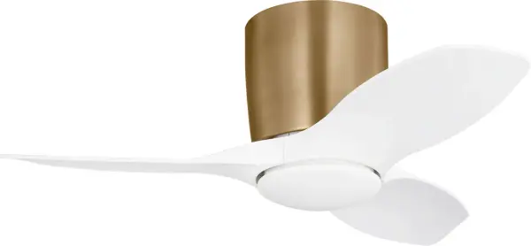 The Titus 32" Hugger combines sleek contemporary styling with practical functionality. Its low-profile flush mount design and compact 32" blade span make it ideal for rooms with low ceilings or limited space. - alternate view