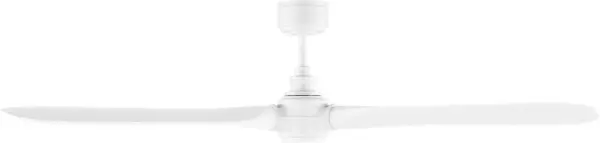 The Valiant Smart Ceiling Fan combines vintage aircraft aesthetics with contemporary convenience. Hand-shaped wooden blades and sleek metal housing create a sculptural statement piece, while smart app control and damp rating deliver modern functionality. - alternate view