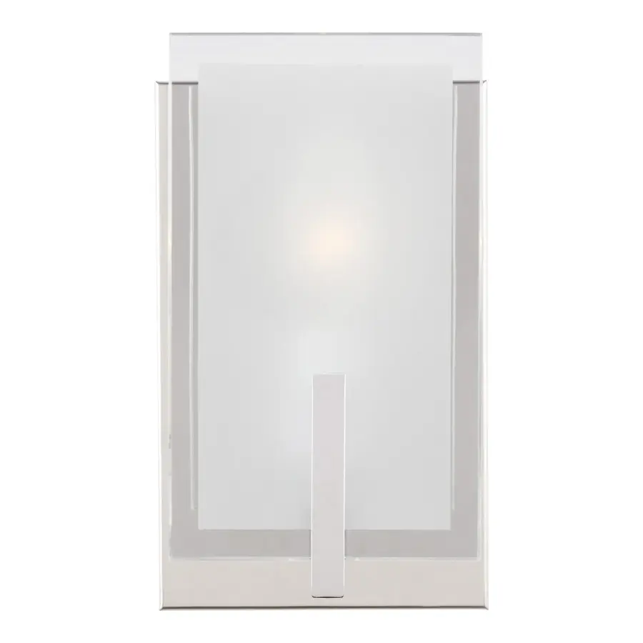 Syll One Light Wall Sconce in Chrome
