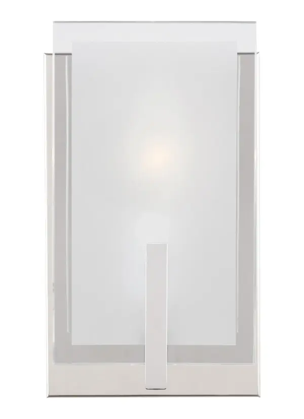 Syll One Light Wall Sconce in Chrome