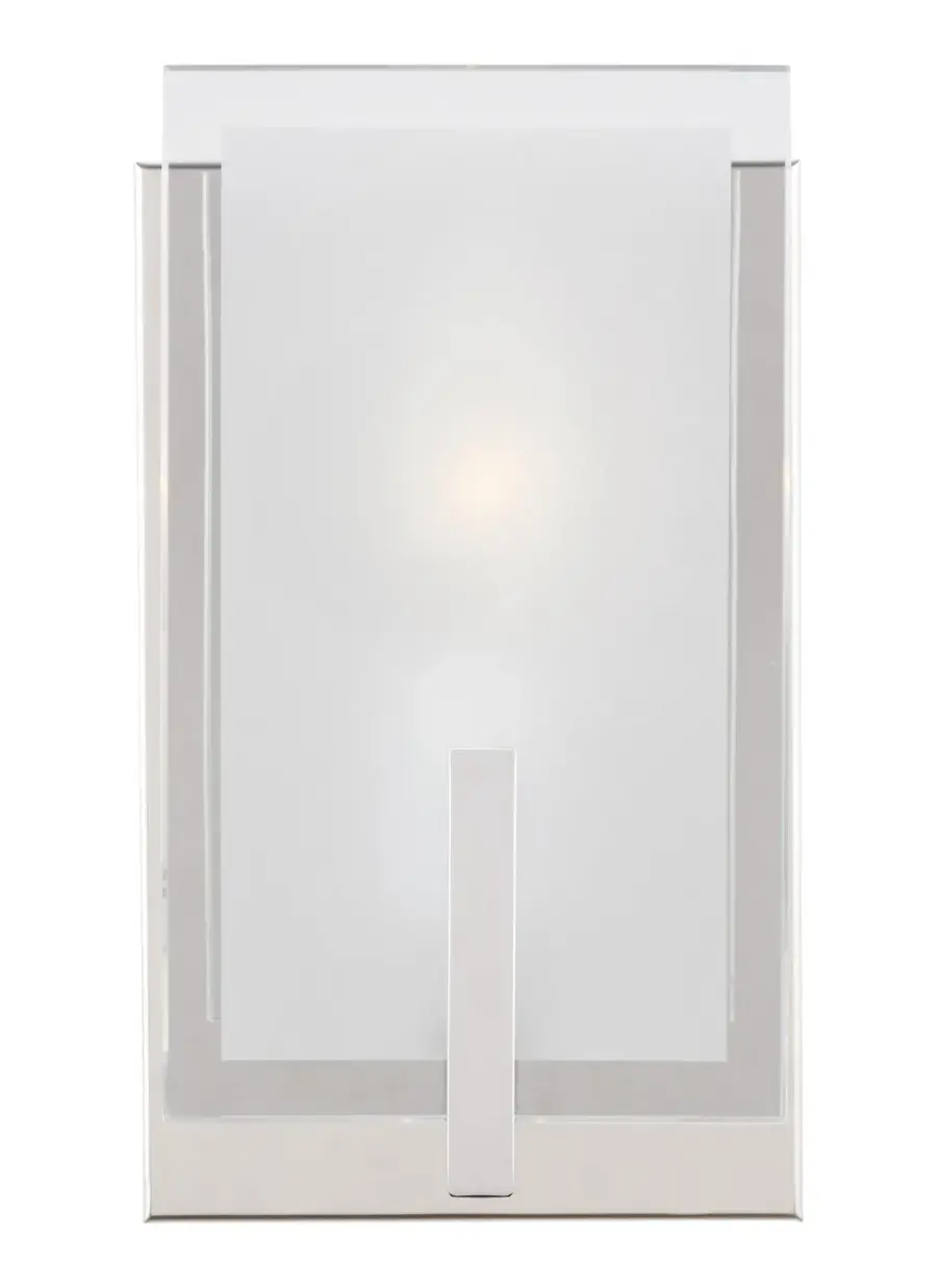 Syll One Light Wall Sconce in Chrome