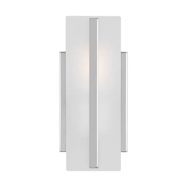 The Dex vanity light delivers crisp, bright illumination with its chrome finish and white acrylic diffuser. Its compact 4.75-inch width makes it ideal for smaller bathrooms while the classic styling ensures versatility across transitional spaces.