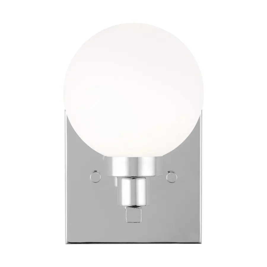 Clybourn One Light Bath Vanity in Chrome