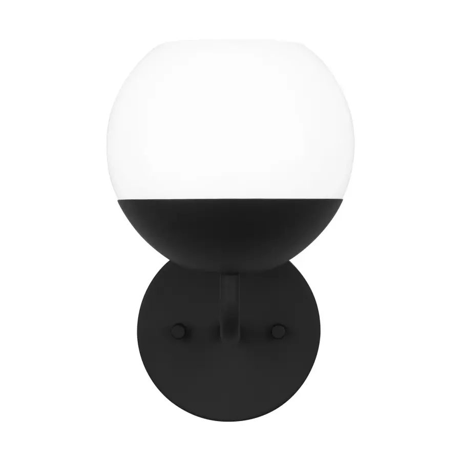 Alvin LED Bath Wall Sconce in Midnight Black