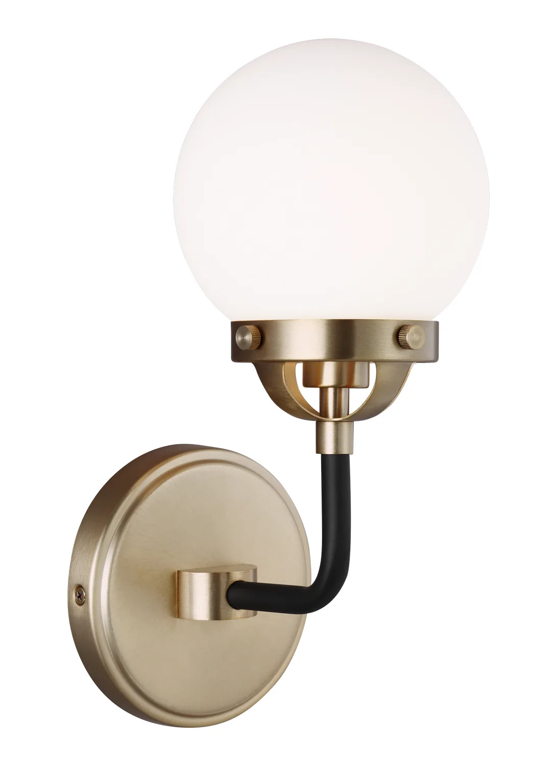 Cafe One Light Wall Sconce in Satin Brass