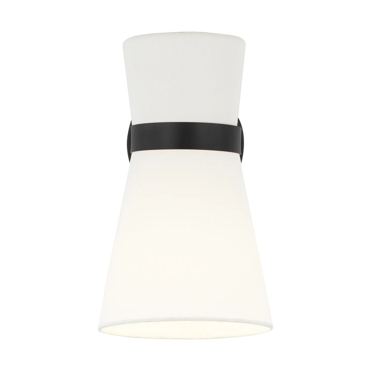 Clark One Light Wall Sconce in Midnight Black