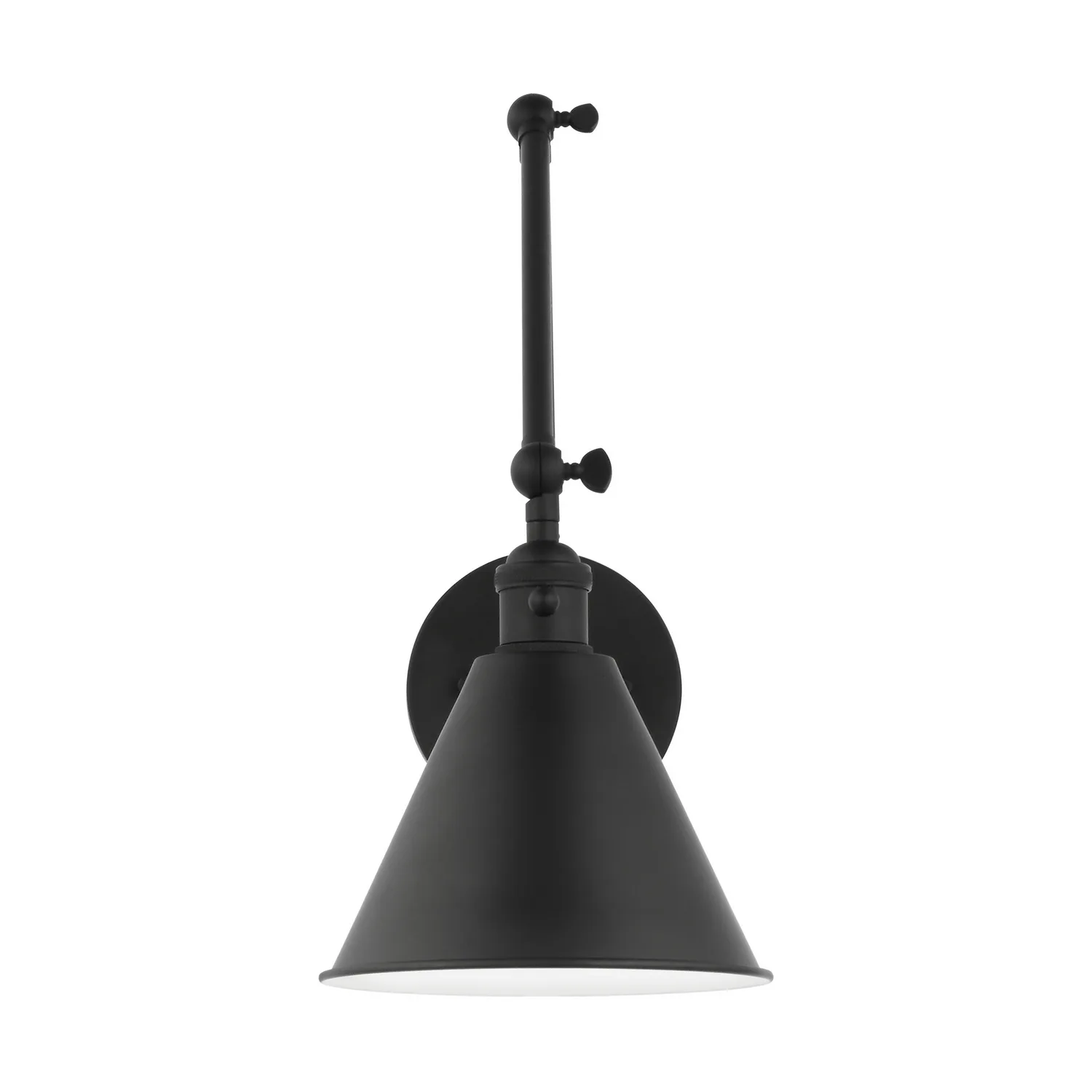 Salem One Light Wall Sconce in Midnight Black