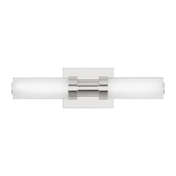 The Kiel LED sconce delivers efficient, even illumination with its integrated LED strips and acrylic diffuser. Its slim 4.75-inch profile and contemporary chrome finish make it ideal for modern bathrooms where space and style matter.