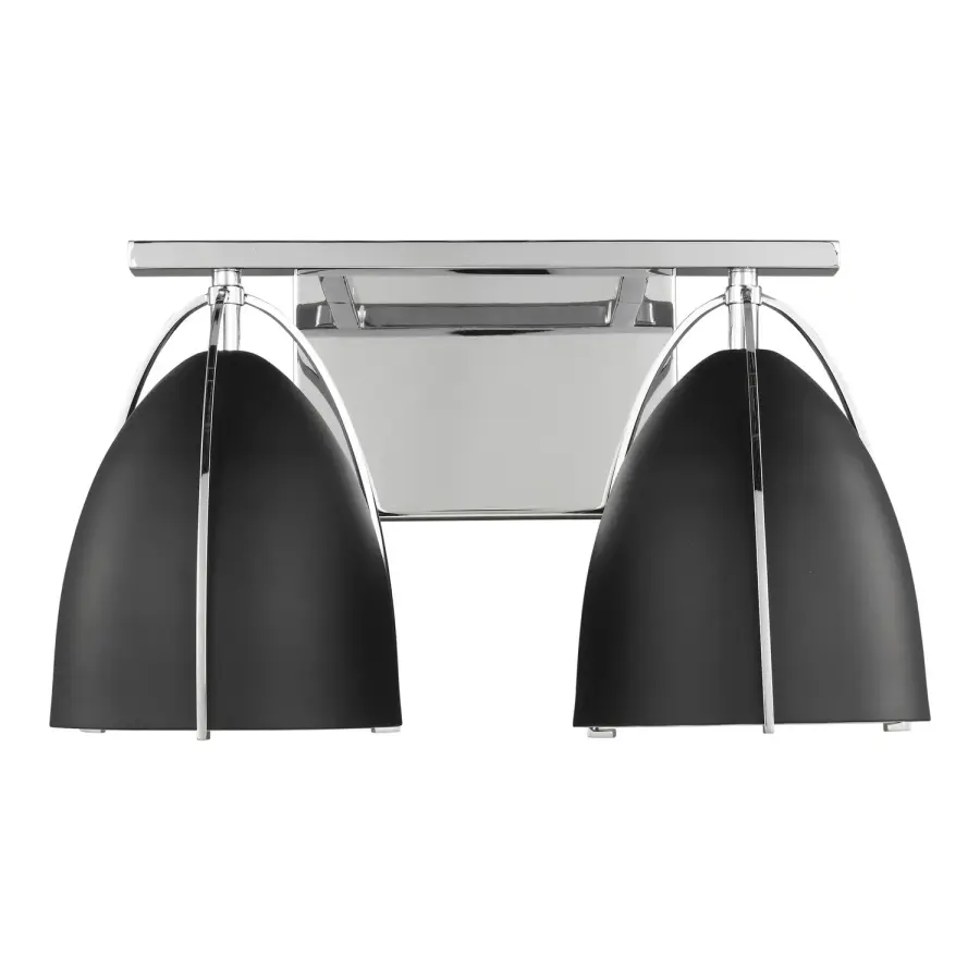 Norman Two Light Wall / Bath in Chrome