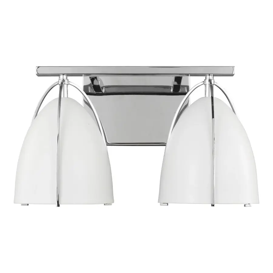 Norman Two Light Wall / Bath in Chrome