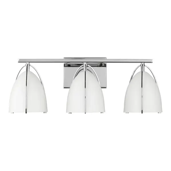 The Norman vanity fixture delivers efficient LED lighting in a sleek chrome finish. Its 24-inch width makes it ideal for standard bathroom vanities, while ENERGY STAR certification ensures long-term savings.