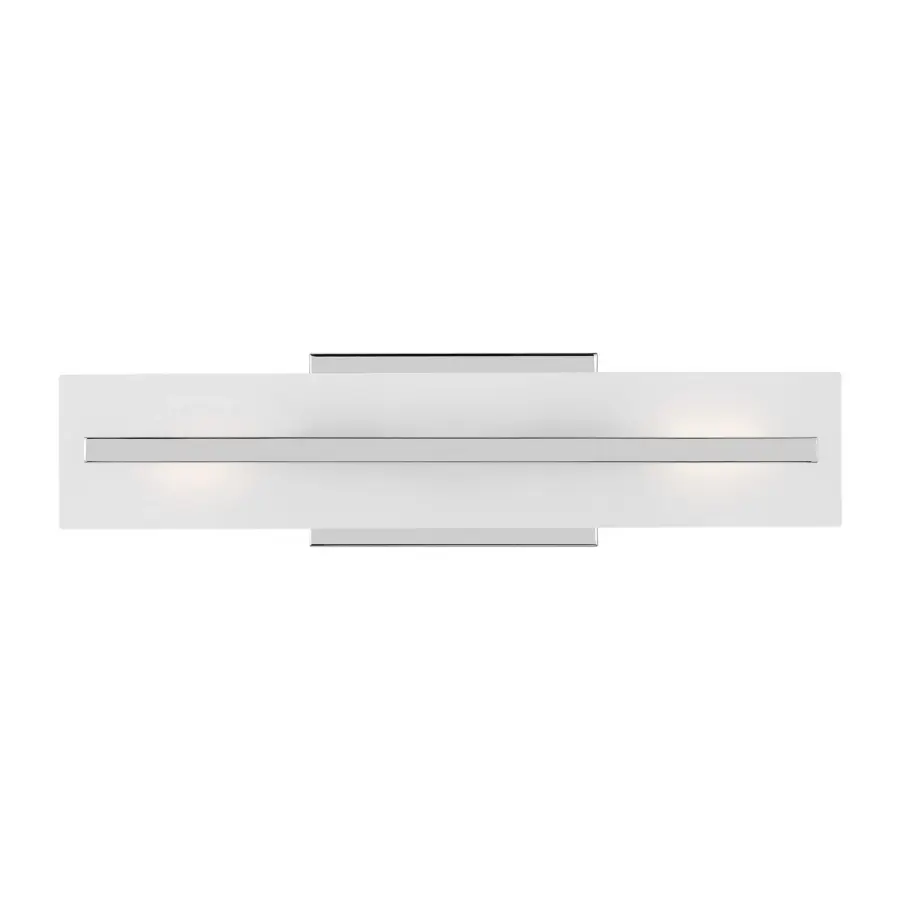 Dex Two Light Bath Vanity in Chrome