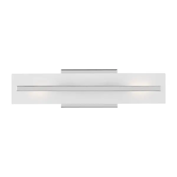 The Dex LED Bath Sconce delivers bright, energy-efficient lighting with a sleek chrome finish and white acrylic diffuser. Its compact vertical design and ENERGY STAR qualification make it ideal for modern bathrooms seeking clean lines and reliable illumination.