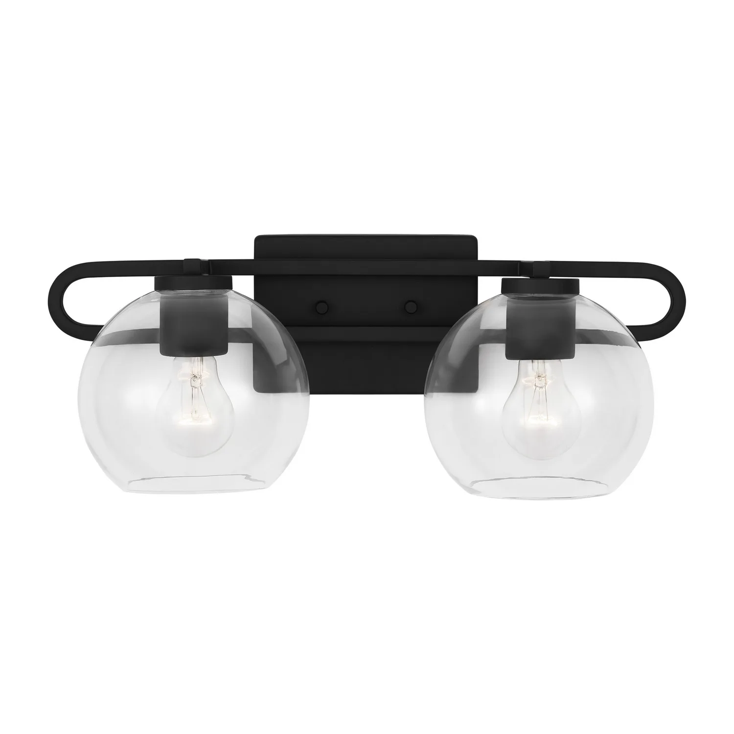Codyn Two Light Bath Vanity in Midnight Black