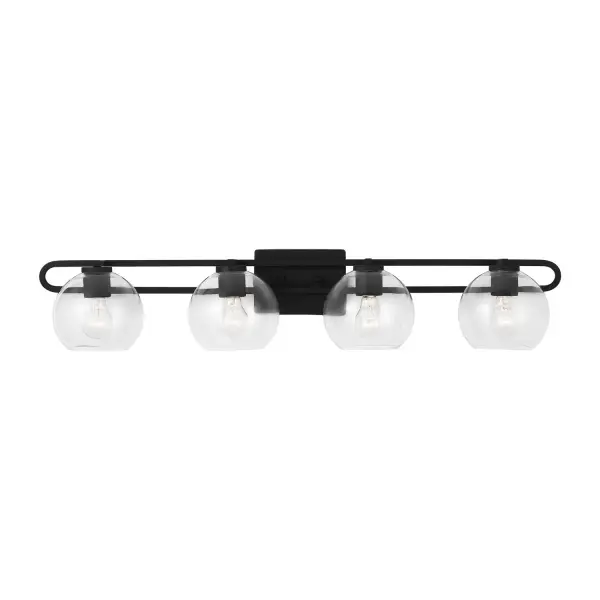 Codyn 4-Light Bath Vanity in Midnight Black