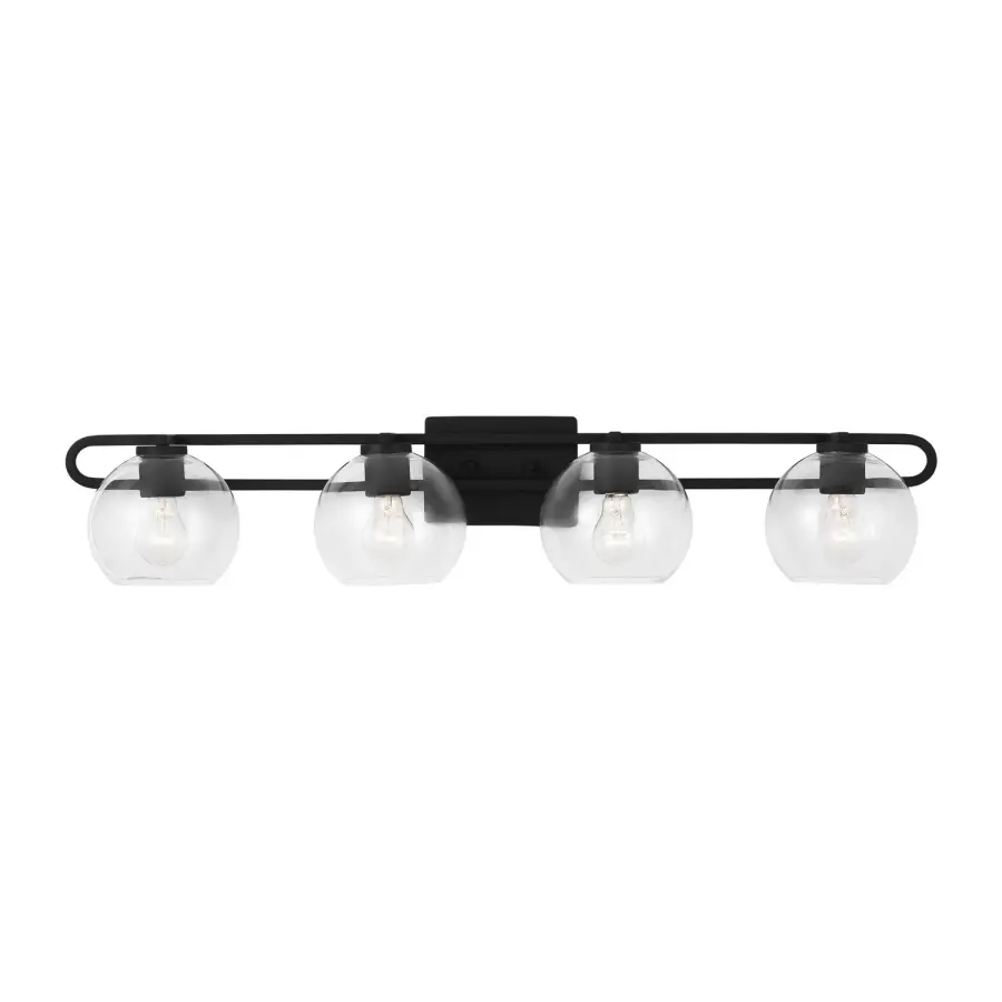 Codyn 4-Light Bath Vanity in Midnight Black