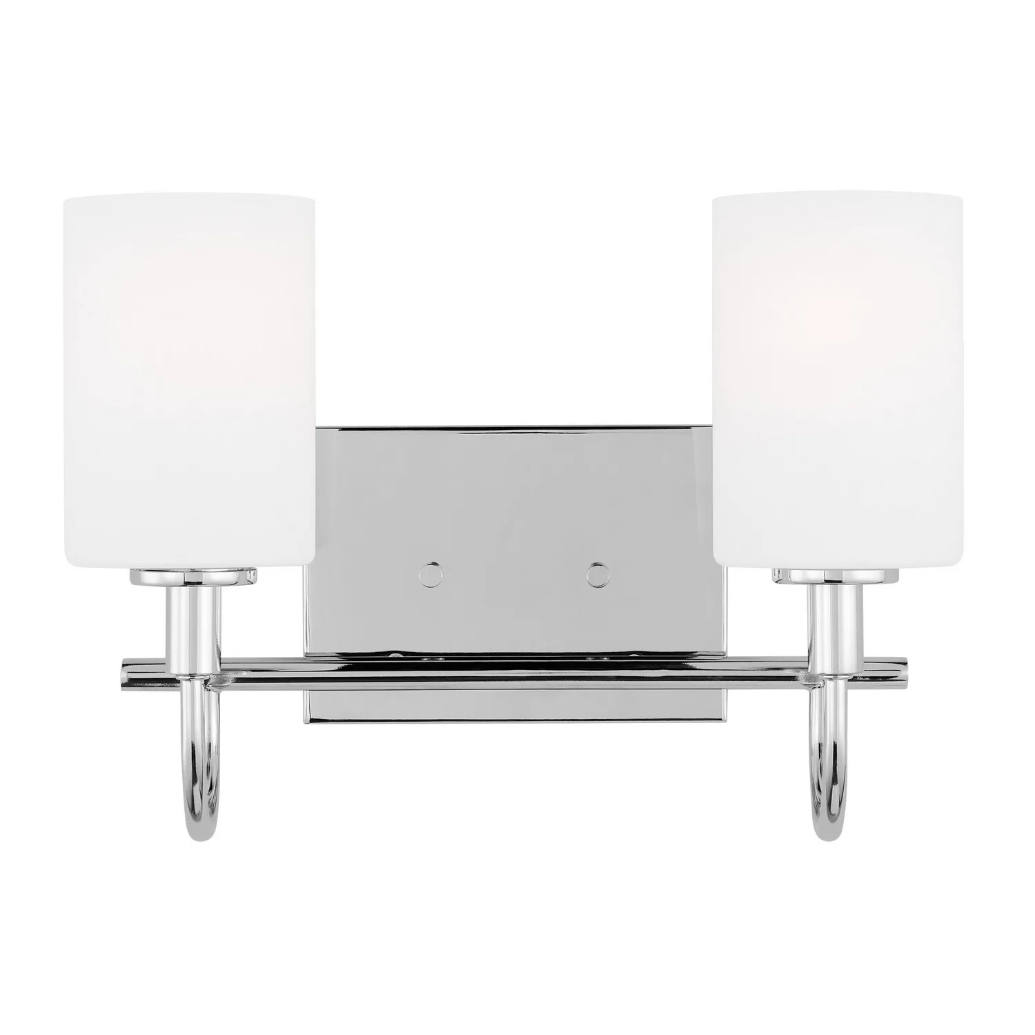 Oak Moore Two Light Bath Vanity in Chrome