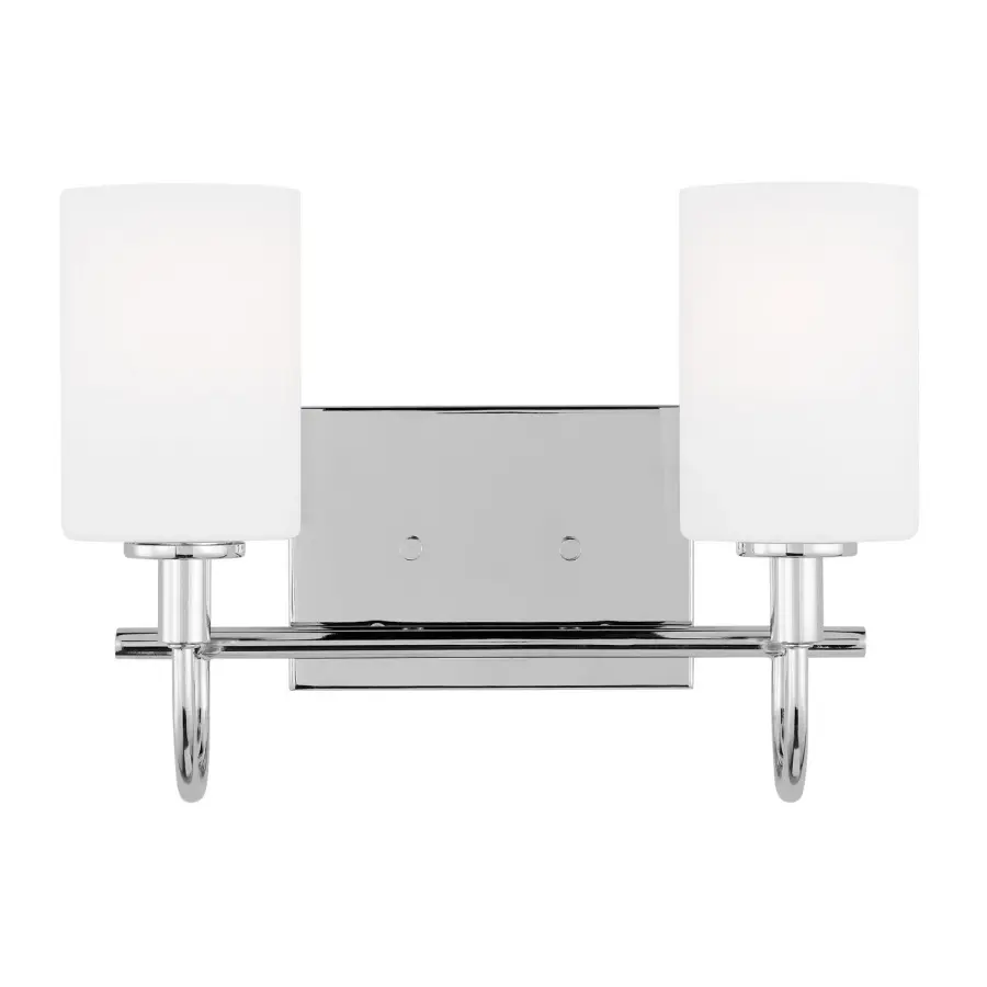 Oak Moore LED Bath Wall Sconce in Chrome