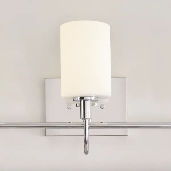 Sleek Chrome Bath Sconce with Classic Three-Light Design - Image 9