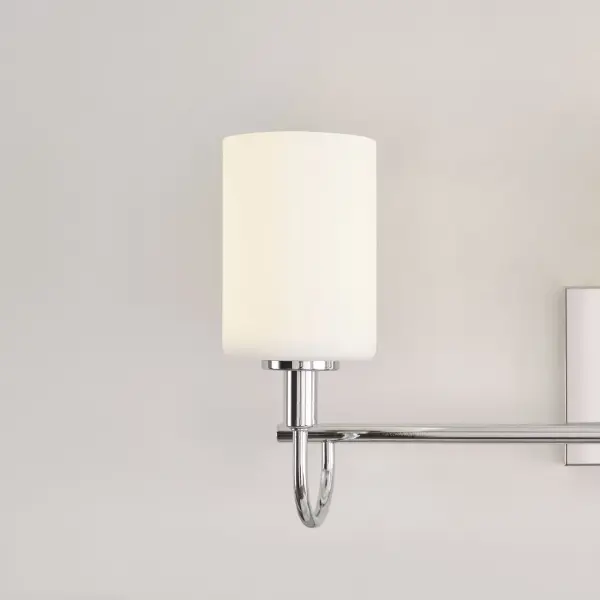 Sleek Chrome Bath Sconce with Classic Three-Light Design - Image 10