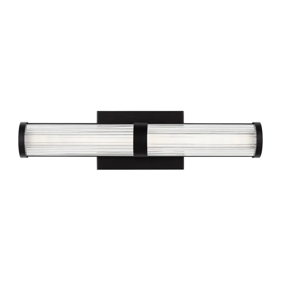 Syden LED Bath Wall Sconce in Midnight Black