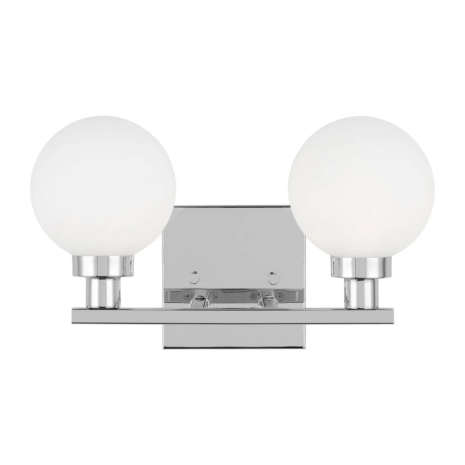 Clybourn Two Light Bath Vanity in Chrome