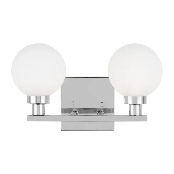 Clybourn Two Light Bath Vanity in Chrome