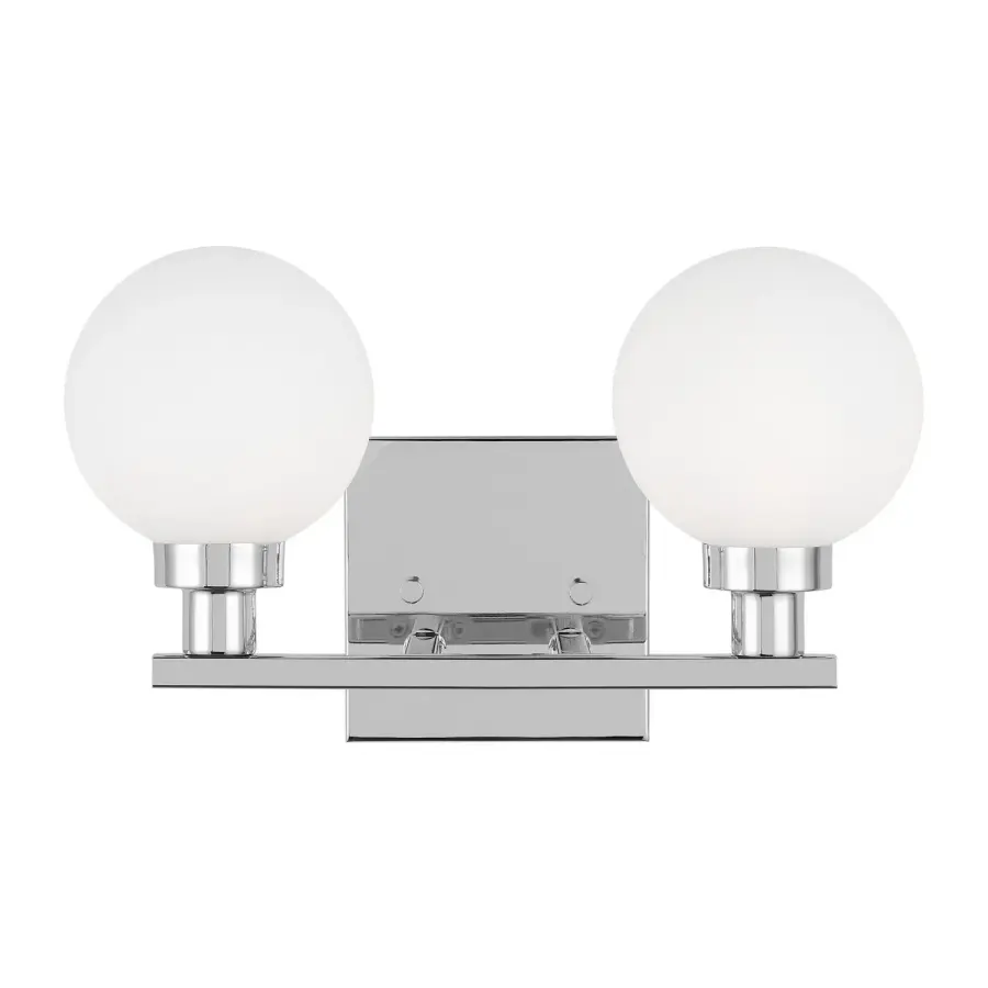 Clybourn Two Light Bath Vanity in Chrome
