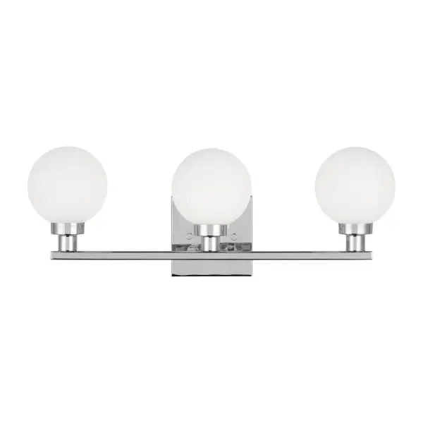 Clybourn Three Light Bath Vanity in Chrome