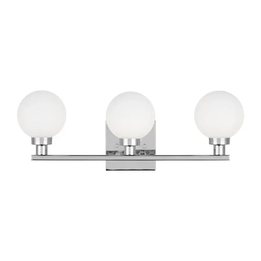Clybourn Three Light Bath Vanity in Chrome