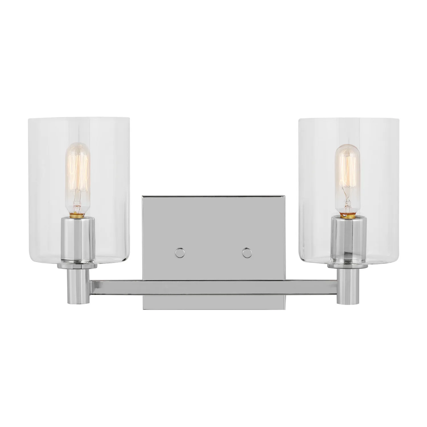 Fullton Two Light Bath Vanity in Chrome
