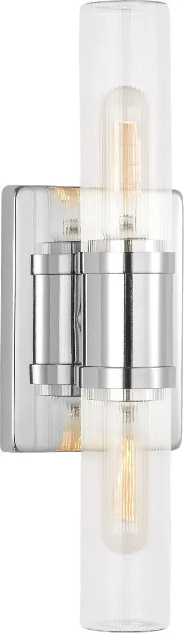 Keaton Two Light Vanity in Chrome