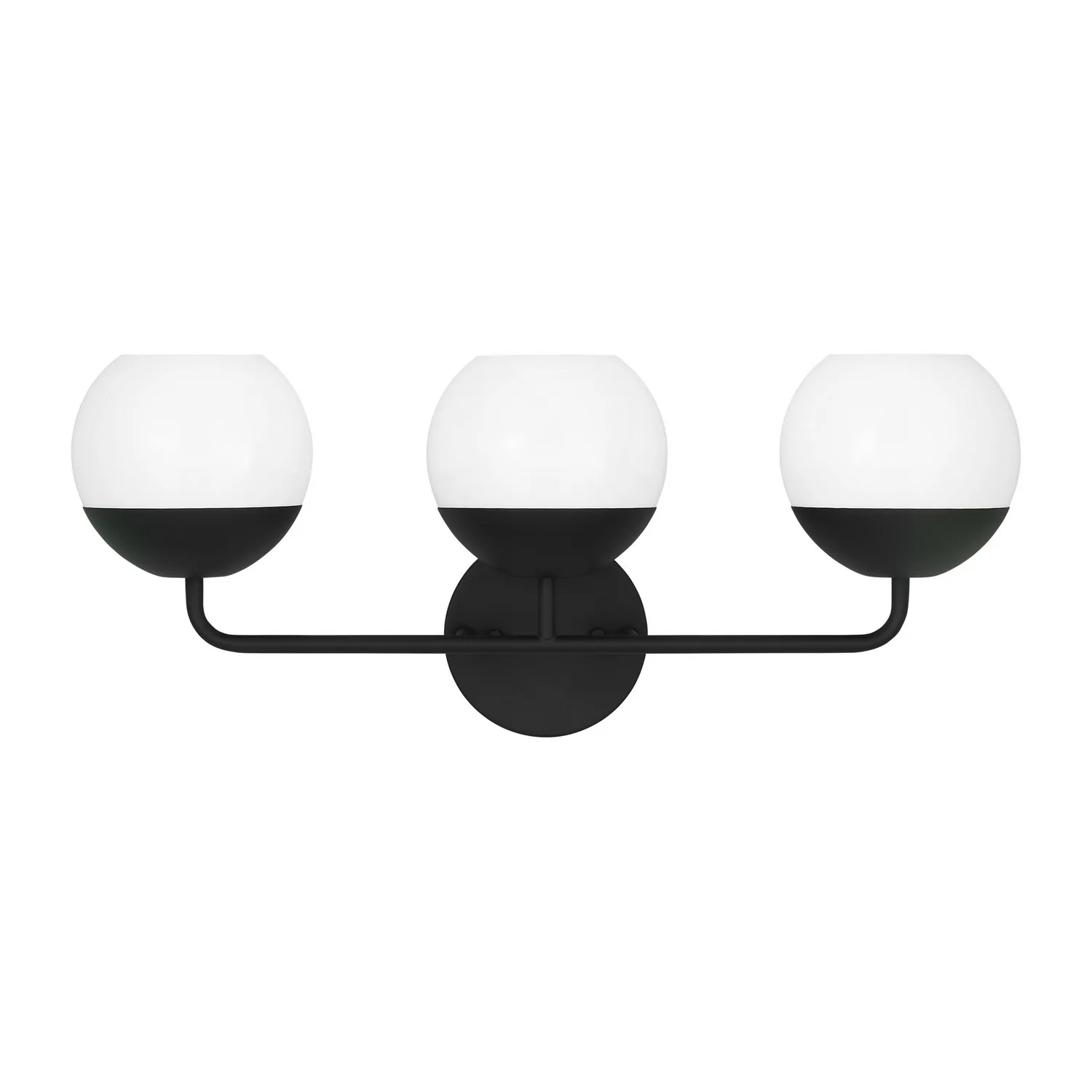Alvin Three Light Bath Vanity in Midnight Black