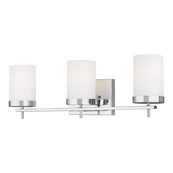 Zire 3-Light Bath Vanity in Chrome