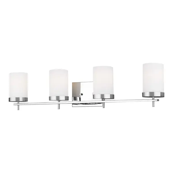 Zire 4-Light Vanity Fixture in Chrome
