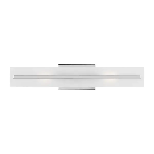 Dex Two Light Bath Vanity in Chrome