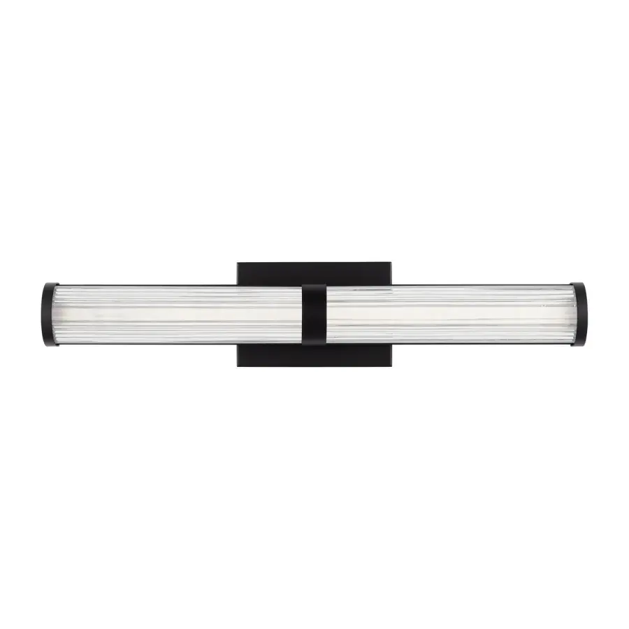 Syden LED Bath Wall Sconce in Midnight Black