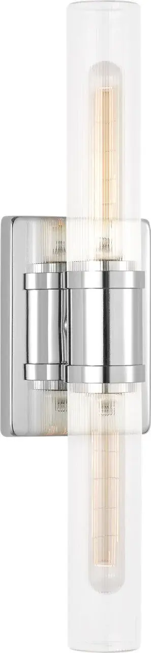 Keaton Two Light Vanity in Chrome