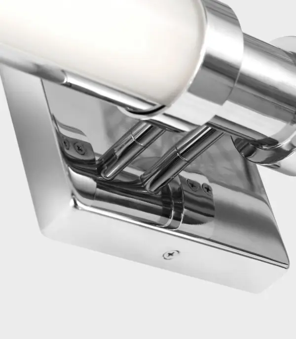 The Kiel 48" bath light delivers generous illumination across large vanity areas with its sleek chrome finish and contemporary linear design. Ideal for master bathrooms and double vanities requiring even, shadow-free lighting. - alternate view