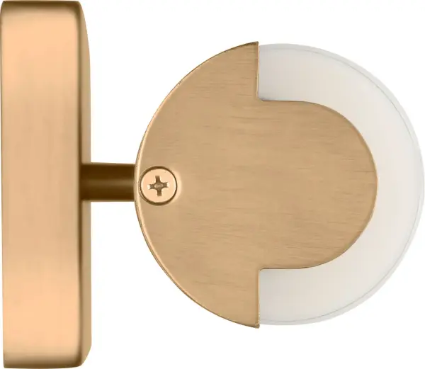 The Kiel 48" Bath Light combines warm satin brass finish with clean lines for a sophisticated vanity solution. Its generous width provides excellent illumination for double vanities while adding a touch of luxury to any bathroom. - alternate view