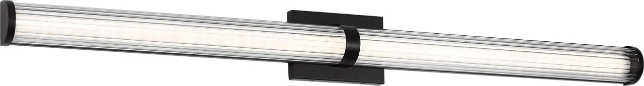 Syden 48" Bath Vanity Light in Midnight Black