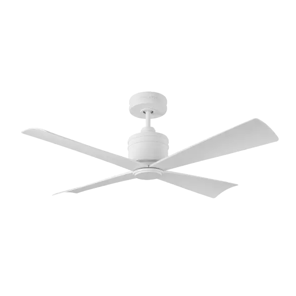 The Launceton 44" Ceiling Fan combines minimalist aesthetics with powerful performance. Its tapered blades and matte white finish create a refined, contemporary look that complements modern interiors while delivering smooth, efficient airflow.