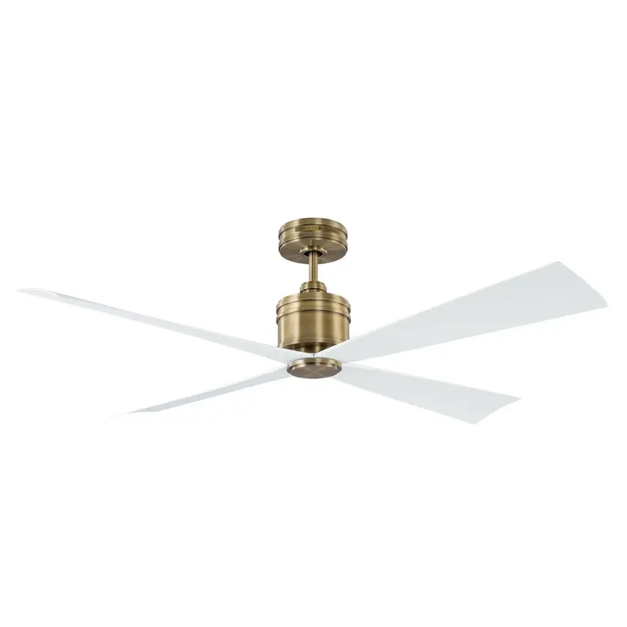 Launceton 56" Ceiling Fan in Hand Rubbed Antique Brass
