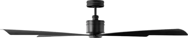 The Launceton 72" ceiling fan makes a dramatic statement in large spaces with its expansive blade span and sleek matte black finish. Perfect for modern and contemporary interiors requiring substantial air circulation.